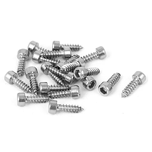 Tornillos autorroscantes 20 pcs acero inoxidable M3x10 mm