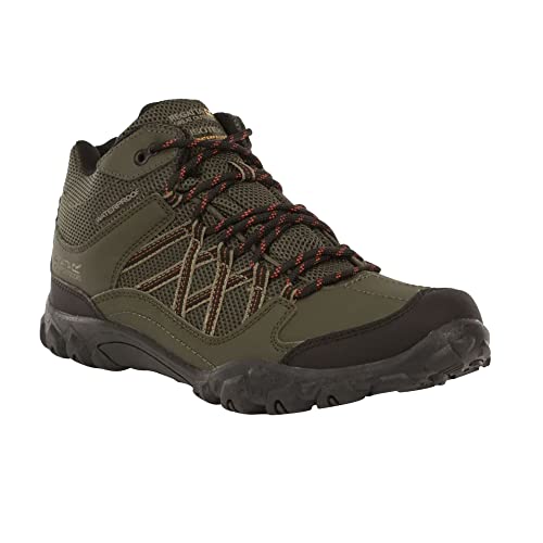 Image of Regatta Men's Edgepoint Hydropel Mid Height Walking Boots Low Rise Hiking