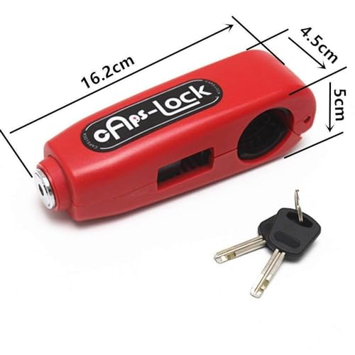 Image of Motorcycle Safety Lock Handlebar Grip Brake Lever Lock for Motorcycle Bicycle (Multi-Colour)