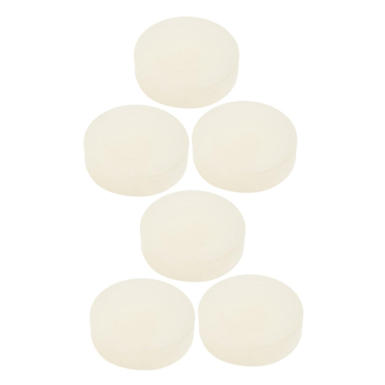 HANABASS 6pcs Lightweight PVC Ice Hockey Pucks Quiet Matte Surface Hockey Training Pucks for Games Sports Hockey Training Accessories