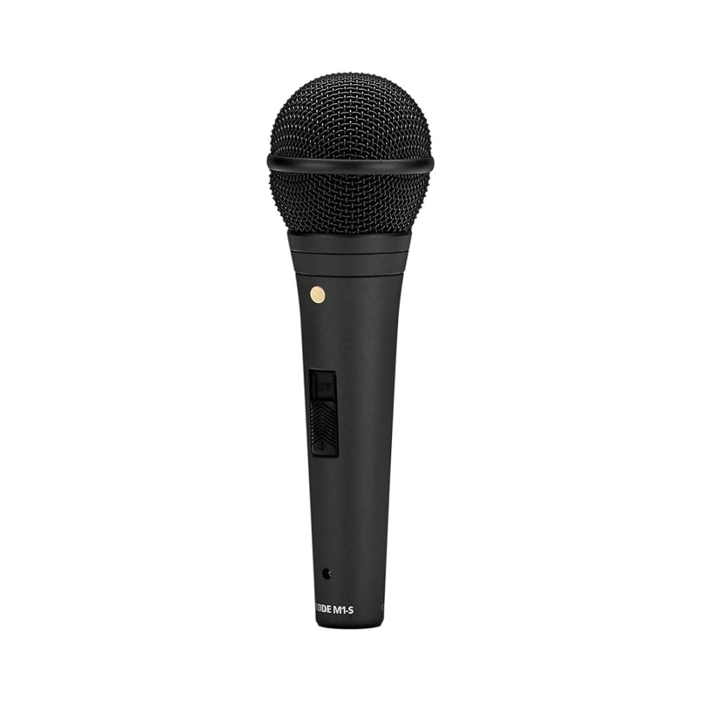 RØDE M1-S Micrófono Dinámico Para Directo, Para Voz en Vivo, Escenario y Presentaciones, Cápsula de Neodimio, Patrón Cardioide