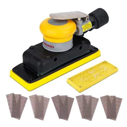 UPWOOD Dust-Free Air Orbital Sander
