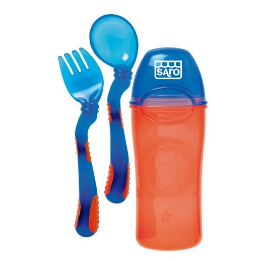 Saro - Cubiertos ergonómicos con estuche