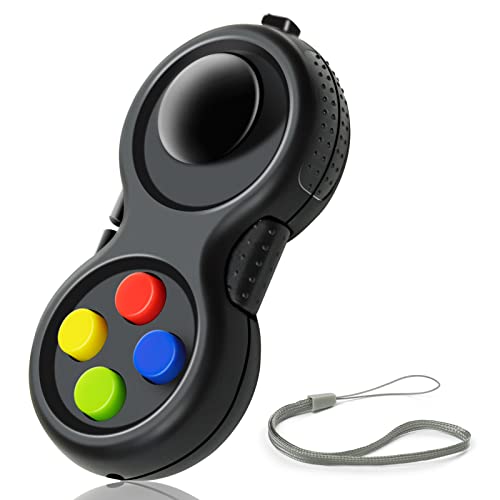 WTYCD Original Fidget Toy Game, Rubberized Classical Controller Fidget Concentration Toy with 8-Fidget Functions and Lanyard - Excellent for Relieving...