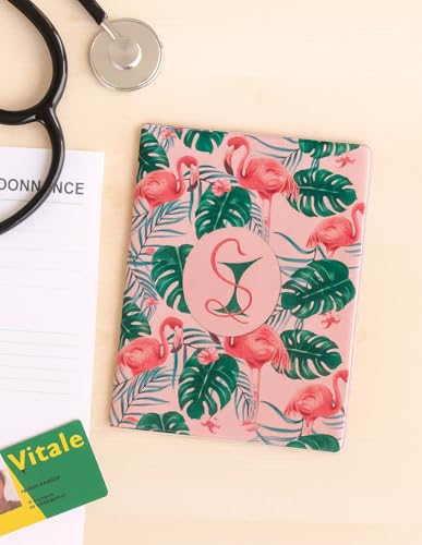nemau - Medizinische Dokumententasche aus expandiertem Gummi – Wasserfeste Aufbewahrung für Rezepte, Krankenkassenkarte, Behandlungsunterlagen und Versicherungskarte – Modell Flamingo Rosa