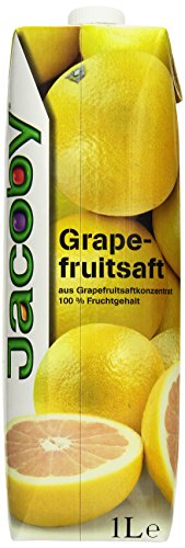 Jacoby Grapefruitsaft aus Grapefruitsaftkonzentrat, 6er Pack (6 x 1 l)