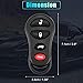 X AUTOHAUX 2pcs 315MHz Replacement Keyless Entry Remote Car Key Fob for Jeep Liberty 02-04 for Dodge Stratus 01-06 for Dodge Intrepid 01-05 for Chrysler Concorde 01-04 4 Button GQ43VT17T