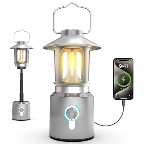 Lanterne de camping rechargeable éclairage télescopique portable