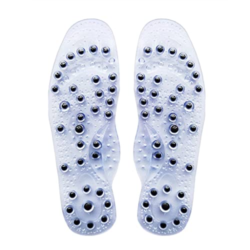 WEYIMVTO Plantillas magnéticas de Masaje Plantillas de Masaje magnético for pies, Almohadillas for Zapatos y Botas for Hombres y Mujeres Que alivian la Fatiga circulatoria.(1 Pair,L 27.5CM(41 45))