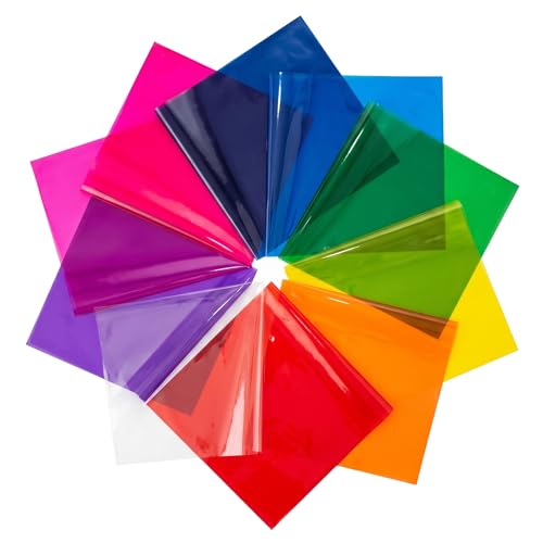 Colored Cellophane Sheets 210-Pack (8 x 8 in) - Cellophane Paper