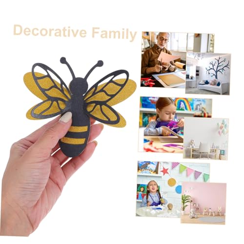Vinilos decorativos de abejas 3D removibles 12 piezas miniatura 3