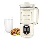𝗨𝗽𝗴𝗿𝗮𝗱𝗲𝗱 44oz Automatic Nut Milk Maker, 8 in 1 Homemade Soy Milk Maker,Almond Milk, Oat Milk, Coconut Milk & More and Nut Milk Machine with Delay Start/Self-Cleaning with Electronic Cookbook