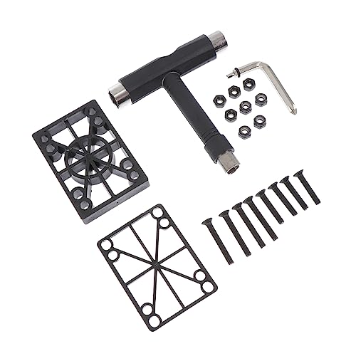 FOYTOKI 1 Set Genuine Skateboard Parts Kit Repair Skateboard Gasket Spanners for Practical Use