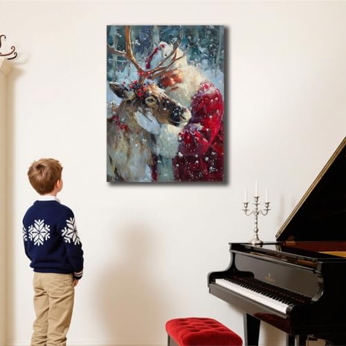 Toile murale de Noël grand format : solution simple pour décorer votre salon - 3