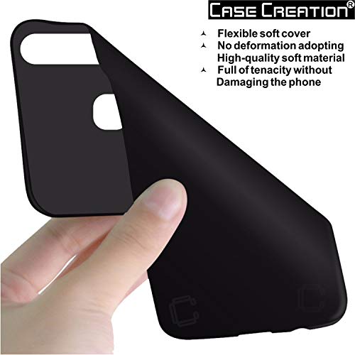 Image of Case Creation for VivoY17 2019 Back case, Vivo Y17 Slim Flexible Smart Look case with 360 Camera All Angle Protection (Pure Black)