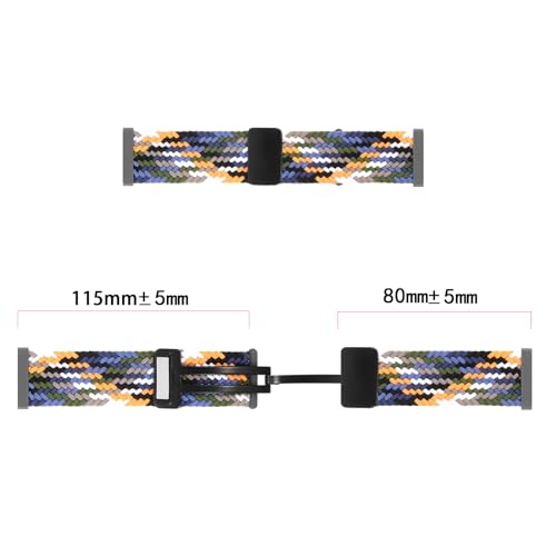 KUTEWEU Braided Strap for Xiaomi Redmi Watch 4 for Men Women Nylon Sport Elastic Sport Loop Band with Magnetic Clasp for Xiaomi Redmi Watch 4 - Image 4