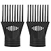 DOITOOL Hair Dryer Comb Attachment 2-Pack Universal Blow Dryer Nozzle for Concentrated Air Flow Styling and Straightening Hair Accessories 4.92X1.96 Inches