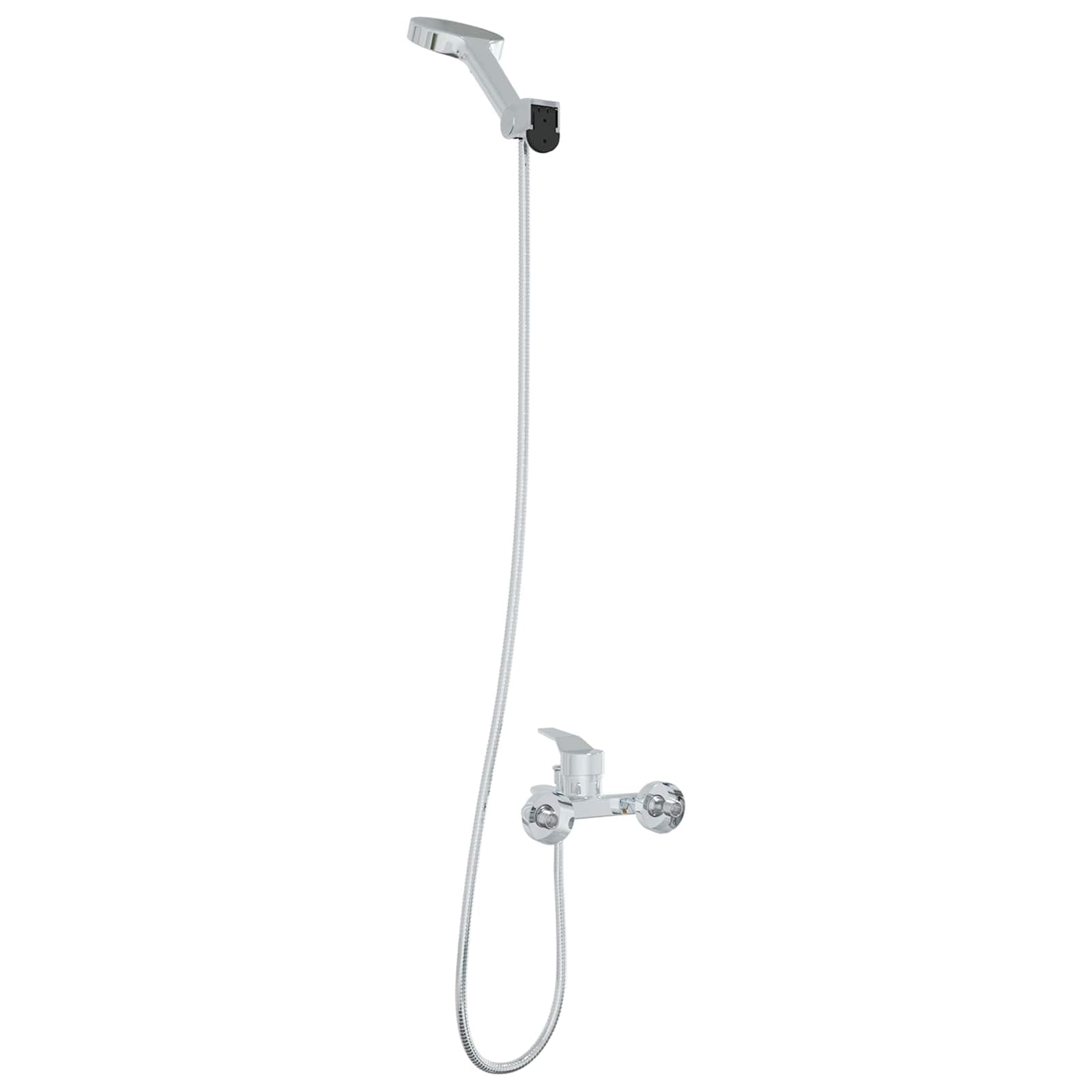 Juego de alcachofa de ducha cromada G de 1 2 pulgadas, latón con 5 tipos de chorro, ahorro de agua, alta presión, ducha de lluvia para baño Wellness