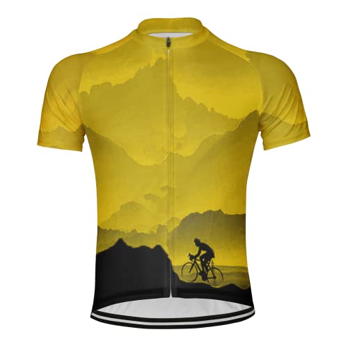 Personalizarlo Montaña Hombre Camiseta De Ciclismo Manga Corta Bicicletas Maillots (L, MS1020)