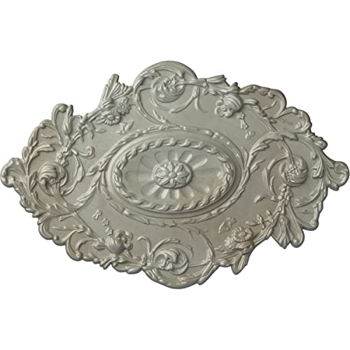 Médaillon de plafond moulure décorative Strasbourg cuivre et or - 2