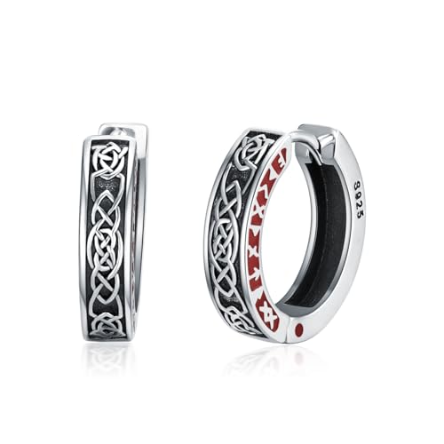 Boucles d'oreilles celtiques en argent anti-allergie pour lobes sensibles