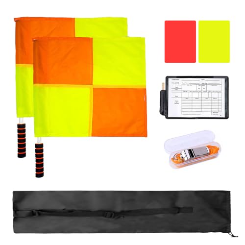Kit Profesional de Árbitro de Fútbol con Silbato y Banderas miniatura 1