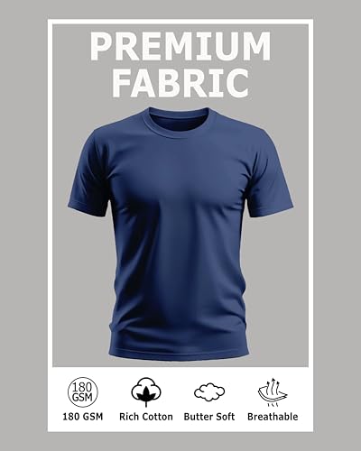 Image of Caseria Men's Cotton Printed T-Shirt -Life is Better Beach | 100% Cotton | Half Sleeves | Regular Fit | Printed | Round Neck | Graphic T Shirt