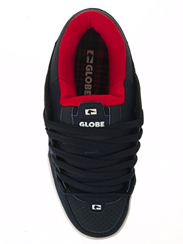 Image of Globe Fusion, Men's Skateboard Shoe, Blue Navy Red, 7 US