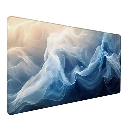 Tapis souris bleu grand format, une excellente idée de cadeau femme pour le bureau