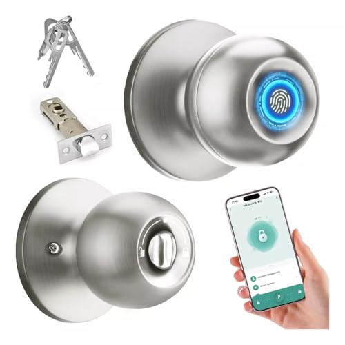 Opiniones y reviews de Chapa Digital los más solicitados. 46 Cerradura Esfera Electrónica Inteligente, Cerradura para Puerta con Huella Digital/APP/Llave, Recargable Fácil de Instalar, para Android/iOS Protección con Contraseña, para...