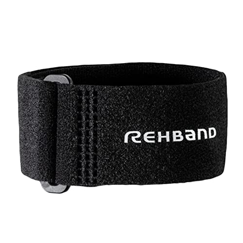 Rehband Tennisarm Bandage 1 Stk. Einheitsgröße, Unisex, Tennisarm und Golfarm Manschette, Farbe:Schwarz, Größe:Einheitsgröße