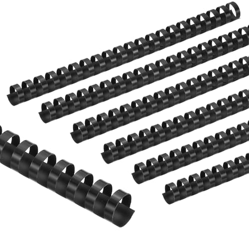 PATIKIL Pentes de encadernação de plástico de 20 mm (3/10.2 cm), 100 peças, 21 anéis, pente para enc