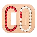 Toyvian Wooden Ball Toy Sensory Maze for Anxiety Relief Durable Wear-Resistant Interactive Fidget Puzzle for Adults and Kids 5.11X4.52 Inches