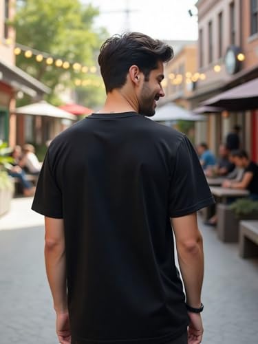 Image of Nobero Men's Regular Graphic Printed T-Shirt for Men | Soft Cotton | Classic Fit | Printed Casual Tshirt for Men