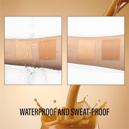 Bzjslt Leg Makeup Waterproof No Transfer, Leg Vein Cover Up Makeup For Varicose Veins Waterproof Black Skin, Leg And Body Scar Cover Up Makeup For Tattoo Cover Up thumb #4