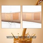 Leg Makeup Waterproof No Transfer, Leg Vein Cover up Makeup for Varicose Veins Waterproof Black Skin, Body Scar Cover up for Tattoo Concealer (Medium Golw) - Image 5