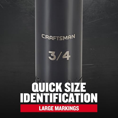 Image of CRAFTSMAN Deep Impact Socket, SAE, 1 /2-Inch Drive, 3 /4-Inch (CMMT16061)