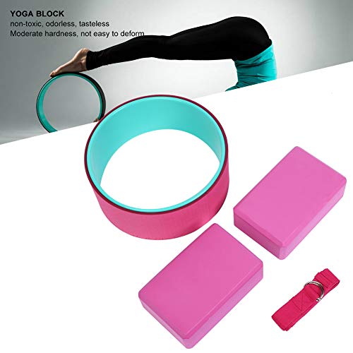 4 Piece Yoga Wheel Set, EVA, Non Slip, Perfect Yoga Accessory for Stretching and Massage and Improve Back Pain, Beginner Yoga Starter Kit, Ideal Yoga Gift - Image 4