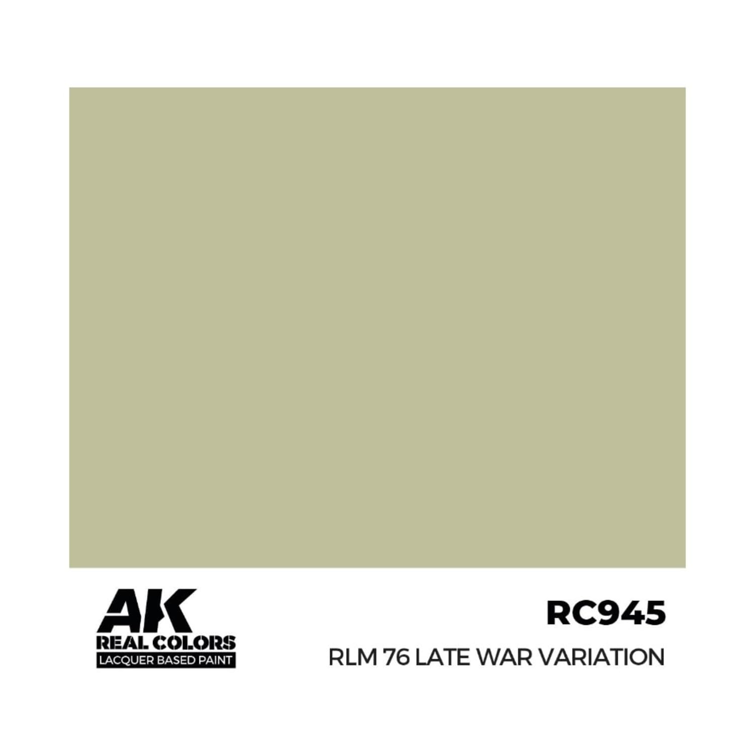 Ak Interactive Ak Real Colors Rc945 Rlm 76 Late War Variation (17Ml) (Old Rc322)