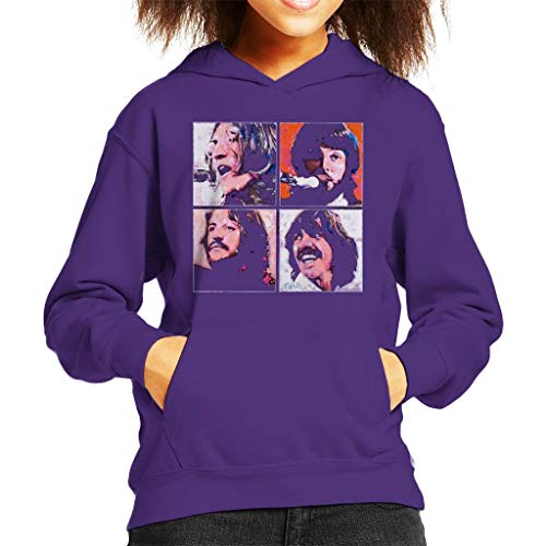 VINTRO Sweat à capuche The Beatles Let It Be pour enfant – Portrait original par Sidney Maurer – Impression… - Les Beatles, Paul McCartney, John Lennon, RIngo Starr, George Harrison VINTRO Sweat à capuche The Beatles Let It Be pour enfant - Portrait original par Sidney Maurer - Impression…