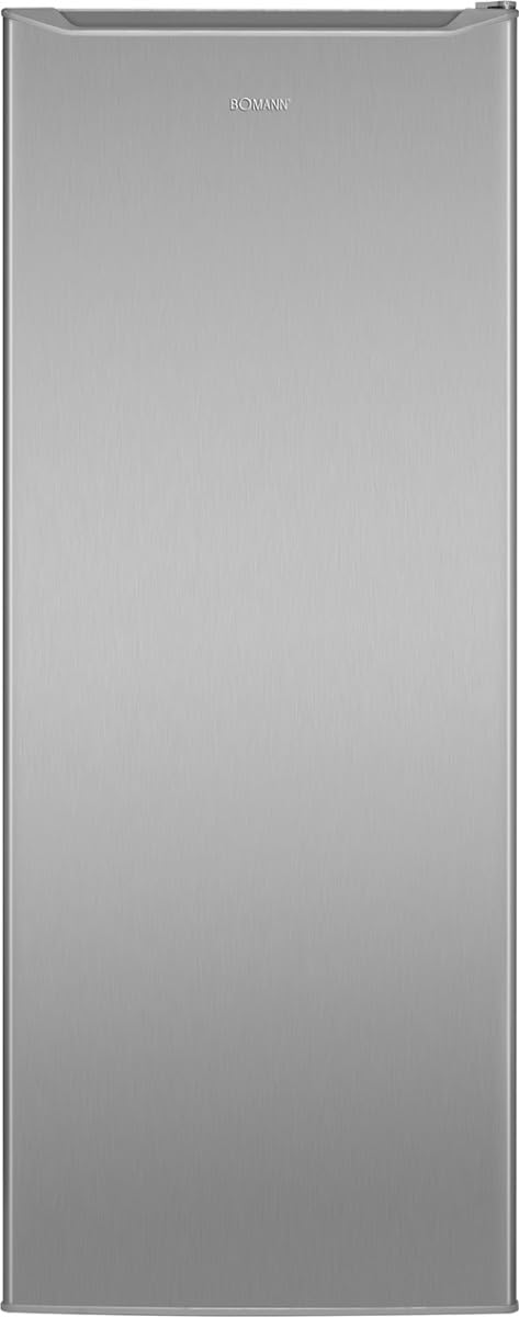 Bomann GS 7340 inox Gefrierschrank 168 Liter 4 Sterne wechselbarer Türanschlag