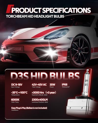 Torchbeam D3S HID Xenon Bulbs