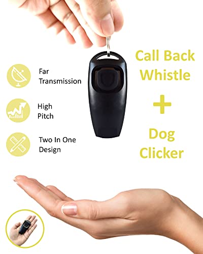 TODREMOU Hundepfeife Rütter Rückruf-Hundepfeifen Hochfrequenz Klicker Hundeklicker Set Clicker Hundetraining Clickertraining