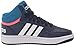 adidas Hoops 3.0 Mid Top Basketball Shoe, Dark Blue/Blue Rush/Turbo, 5 US Unisex Big Kid