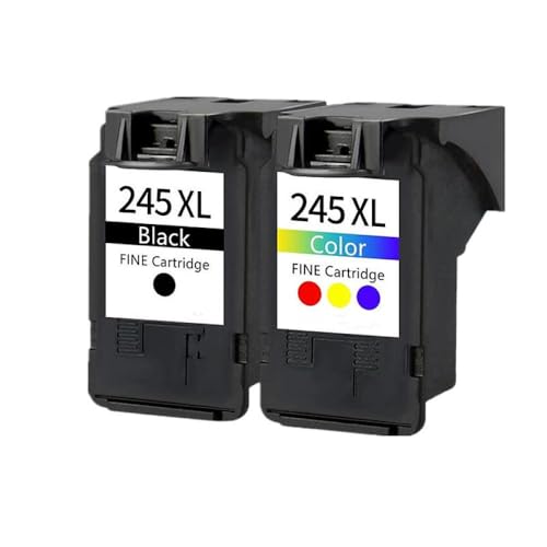 Cartouche PG-245 CL-246 XL pour imprimante Canon Pixma MX492 MG2522 MG2420 Pack de 2 Noir Couleur
