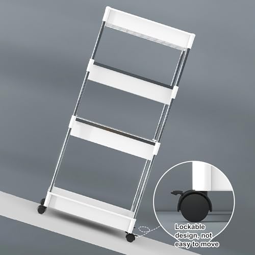 Carrinho utilitário de rolamento, carrinho de armazenamento multifuncional móvel com rodas para cozi