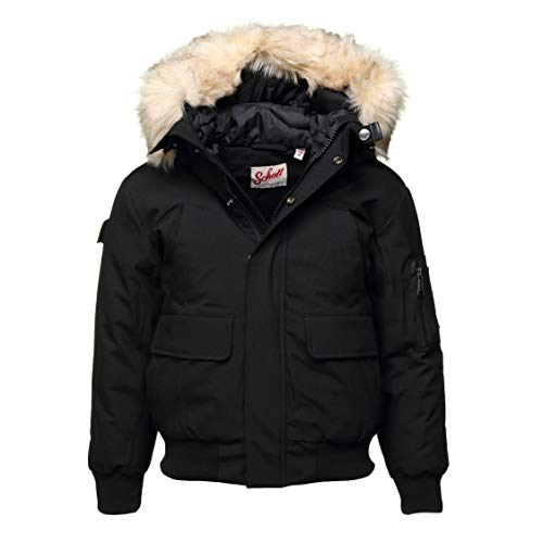 Schott NYC Garçon Jktwintonb Jacket, Noir, 10 ans EU