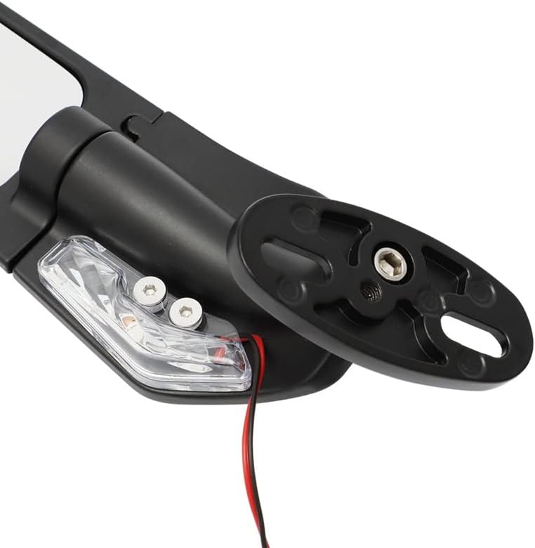 Miniatura 8 de Espejo retrovisor giratorio ajustable para motocicleta Ducati 848 EVO 2007-2013 749 749R 749S (color negro 1)