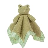 Apricot Lamb Luxury Snuggle Plush Cute Green Frog Infant Stuffed Animals Security Blanket Nursery Character Blanket (Green Frog, 14 Inches)