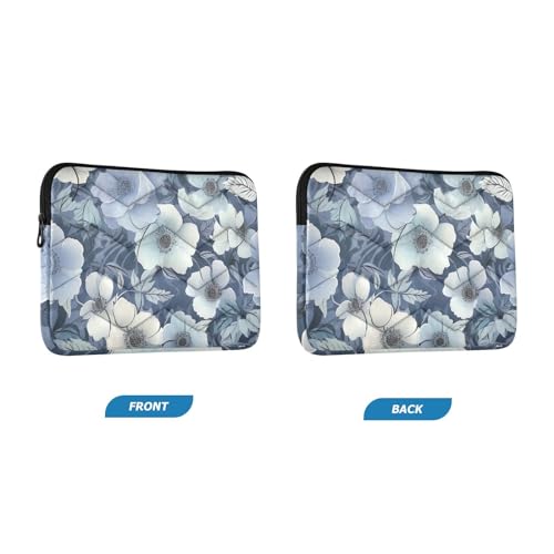 Funda para portátil azul con flores poppy 13-14 pulgadas miniatura 2